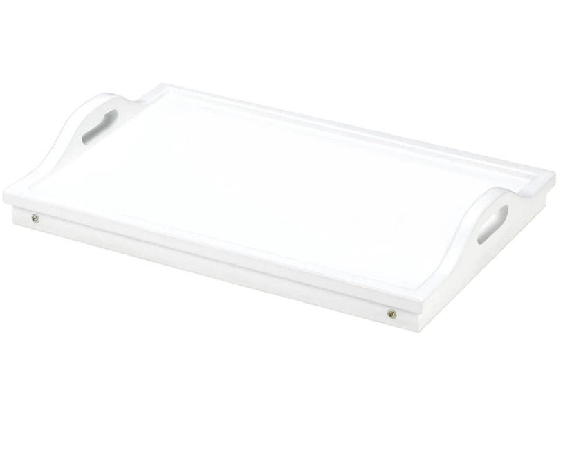 Wood White Folding Breakfast Dinner Tray Kitchen Home Decor