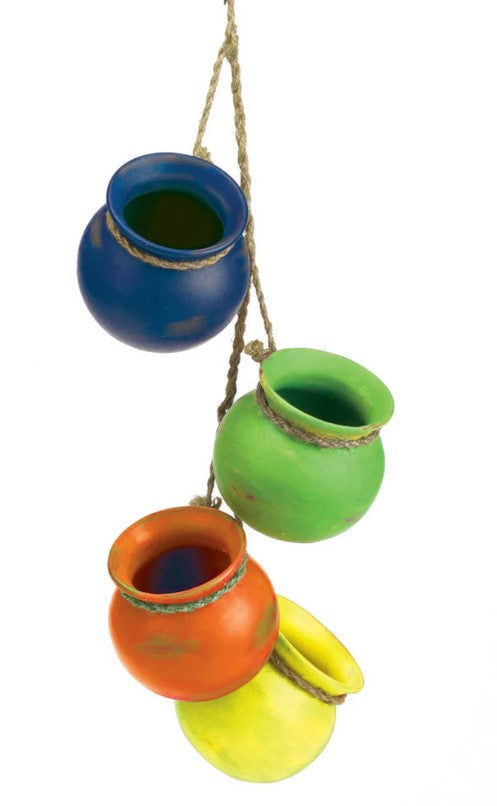 Terra Cotta Fiesta Hanging Pots Garden Decor