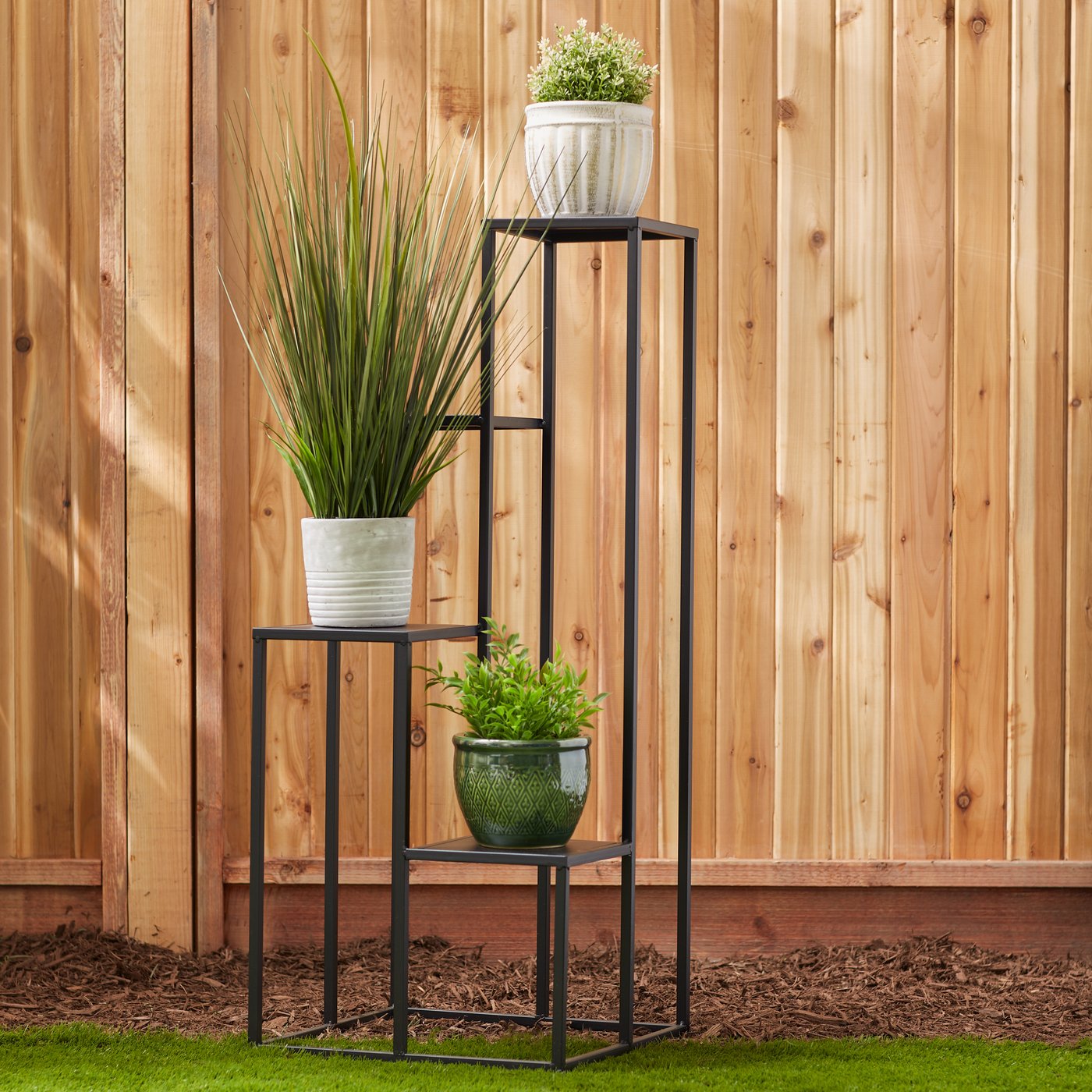 Iron Modern Plant Stand Four Tier Indoor Outdoor Home Decor