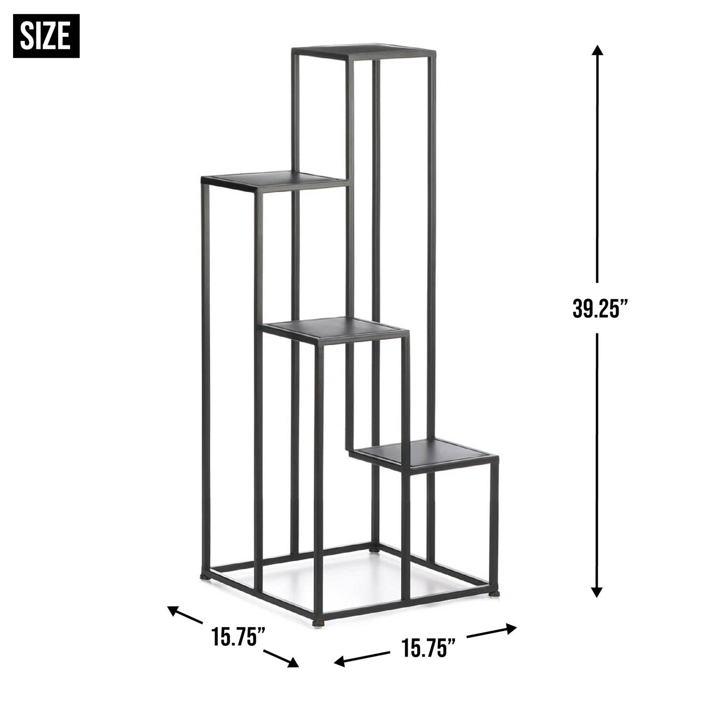 Iron Modern Plant Stand Four Tier Indoor Outdoor Home Decor