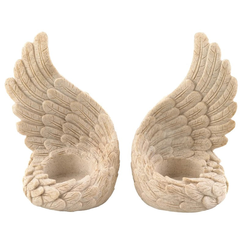 Angel Wings candle holder Set of 2 Home Decor