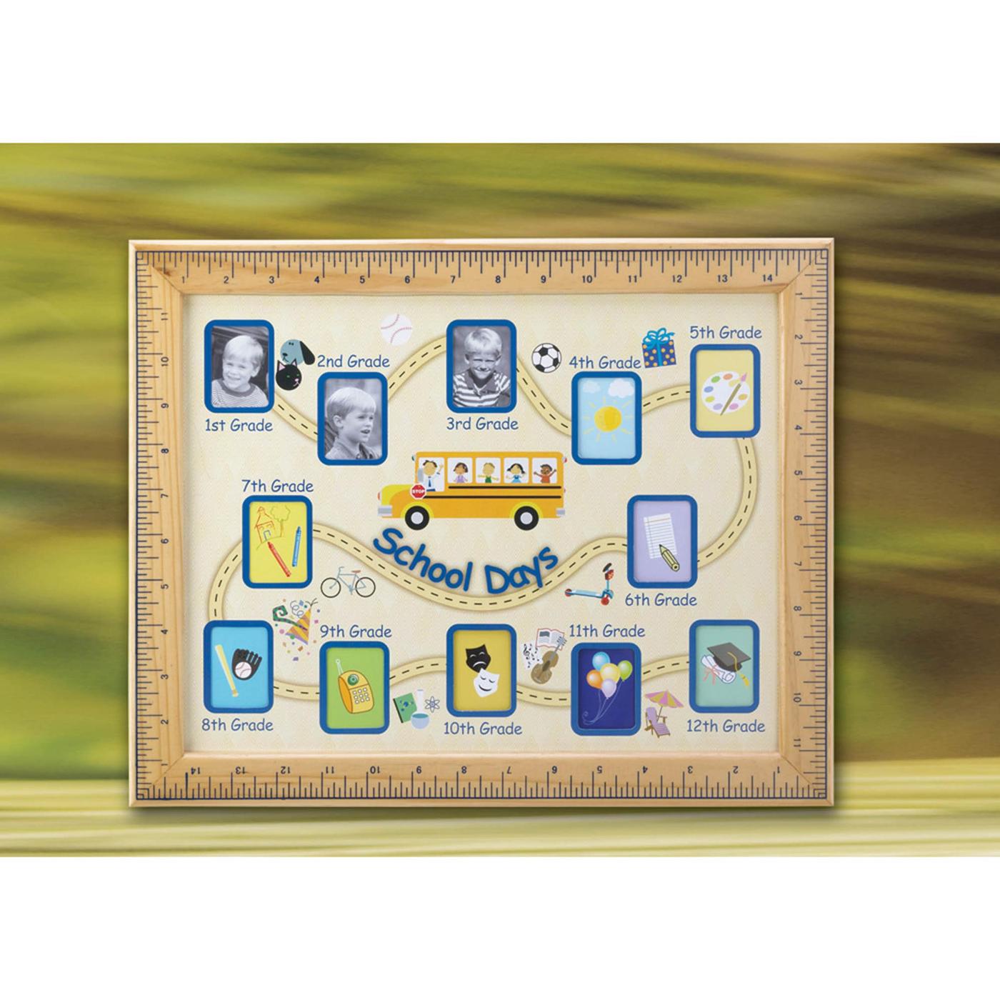 Wooden School Days Photo Frame Home Decor