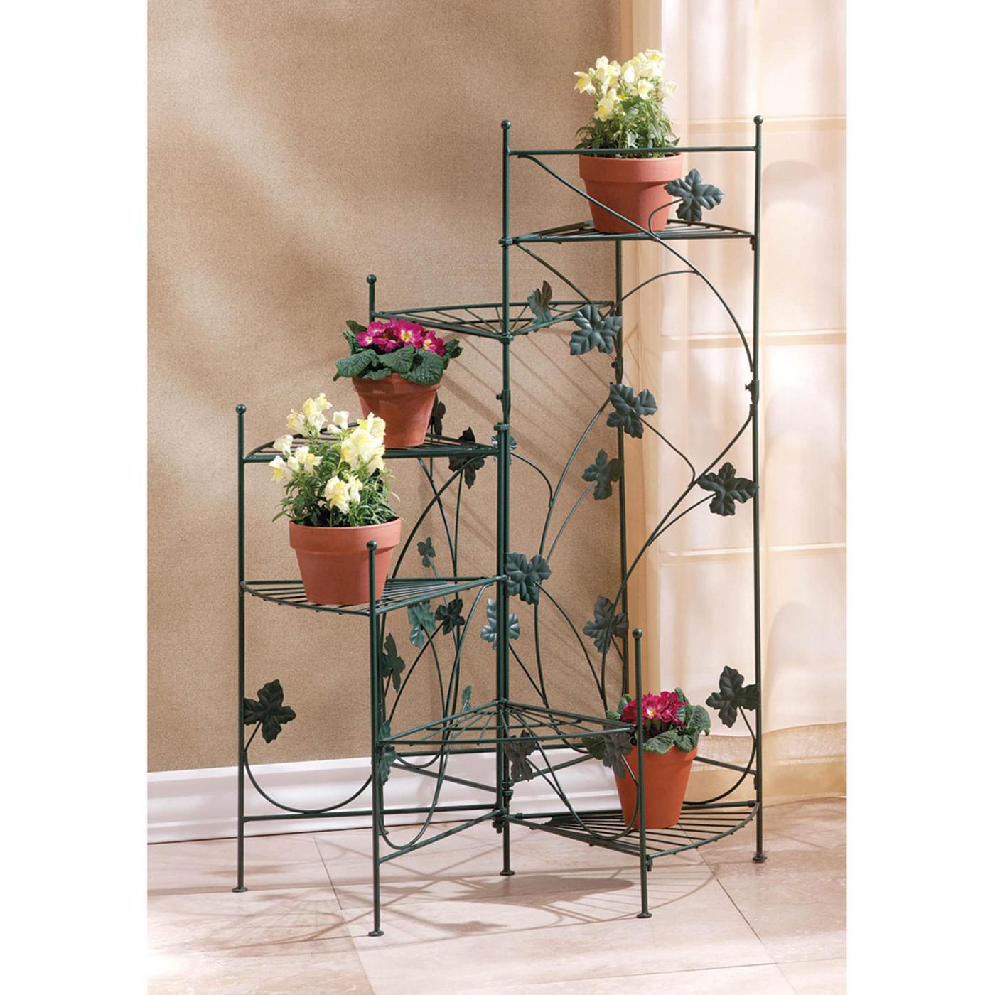 Ivy Design Iron Staircase Plant Stand Garden Home Decor