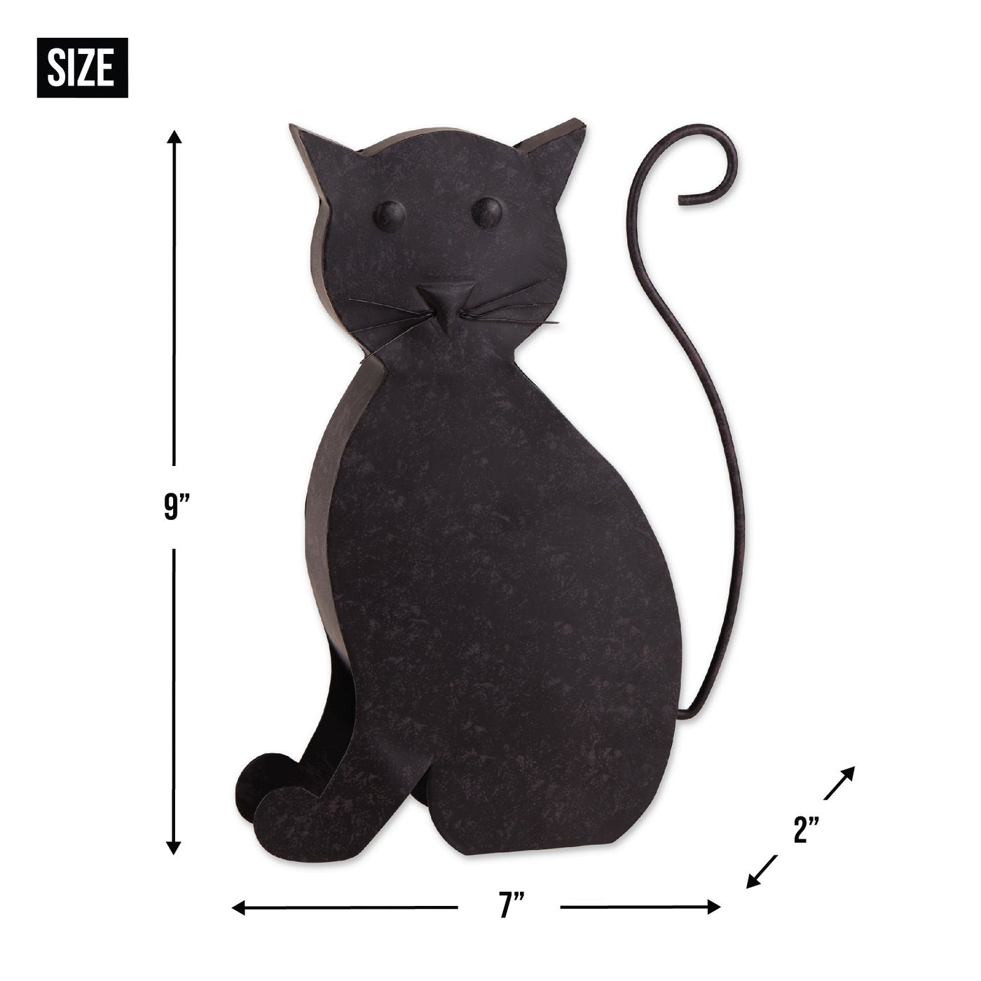 Cat with Mice Iron Sculpture Garden Home Decor
