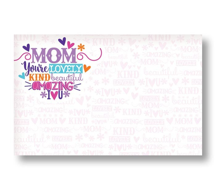 Blank Beautiful lovely kind amazing I love you Mom Enclosure Card