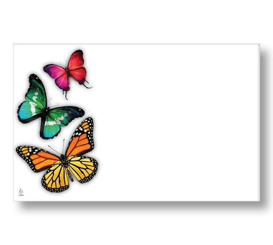 Blank 3 Butterflies Enclosure Card