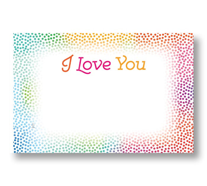 Blank I Love You polka Dots Enclosure Card