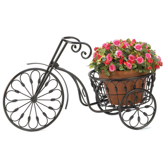 Wrought Iron Bicycle Plant Stand Garden Decor